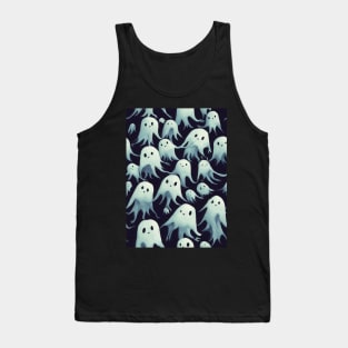 Spooky Ghost pattern, model 4 Tank Top